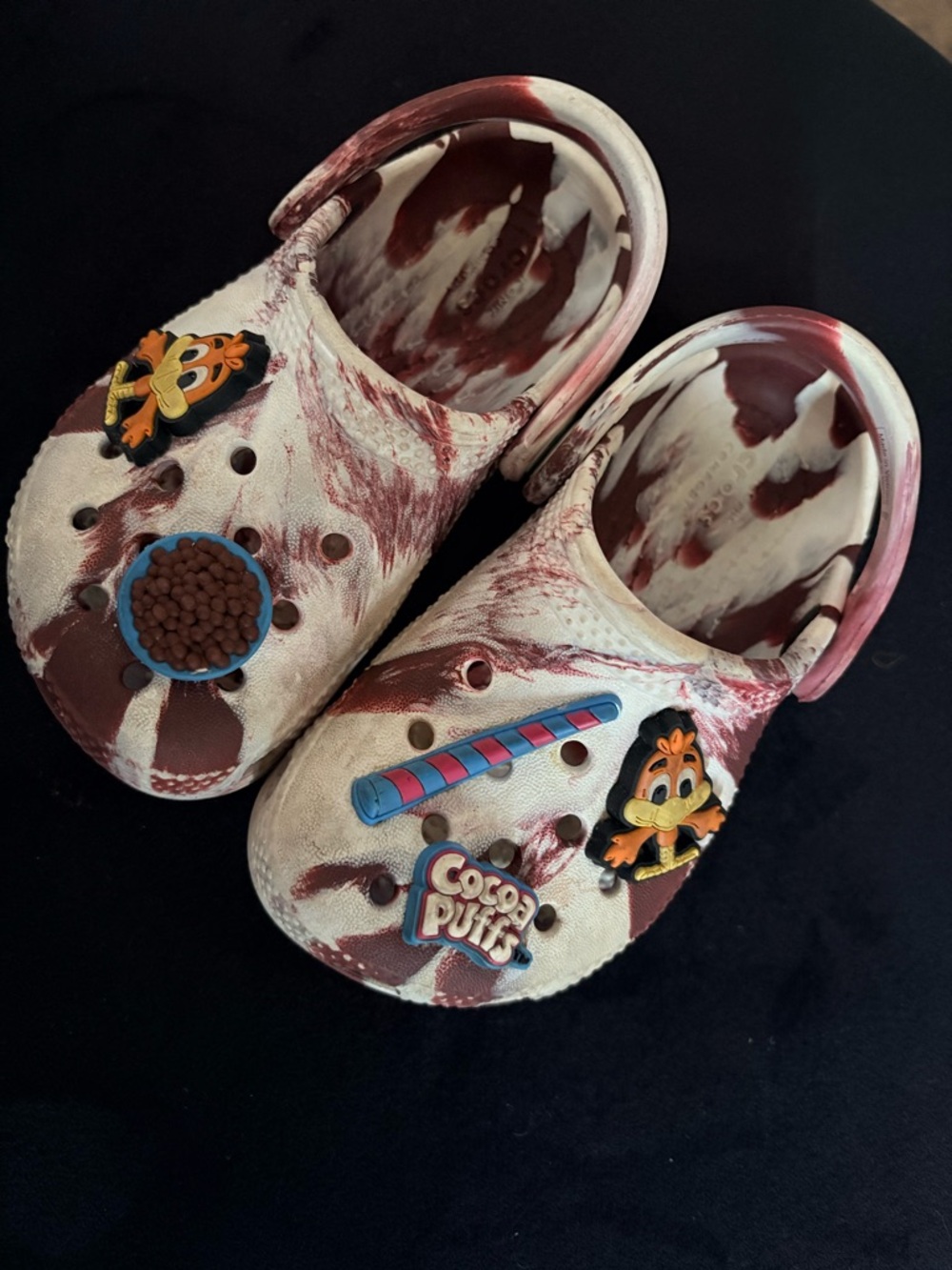 Cocoa Puffs Themed Tie-Dye Clog Crocs